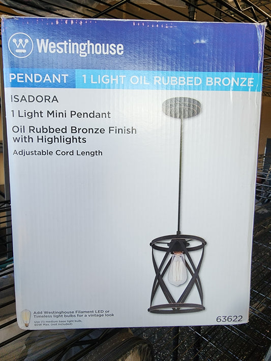 Westinghouse Lighting 6362200 Isadora One-Light Mini, Oil Rubbed Bronze Finish