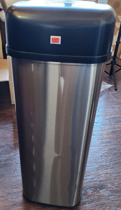 Amazon Basics Automatic Stainless-Steel Trash can, 50 Liter