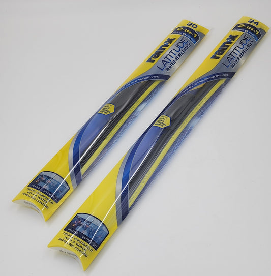 Rain-X Latitude Water Repellency 24 & 20" Wiper Blades 1 each