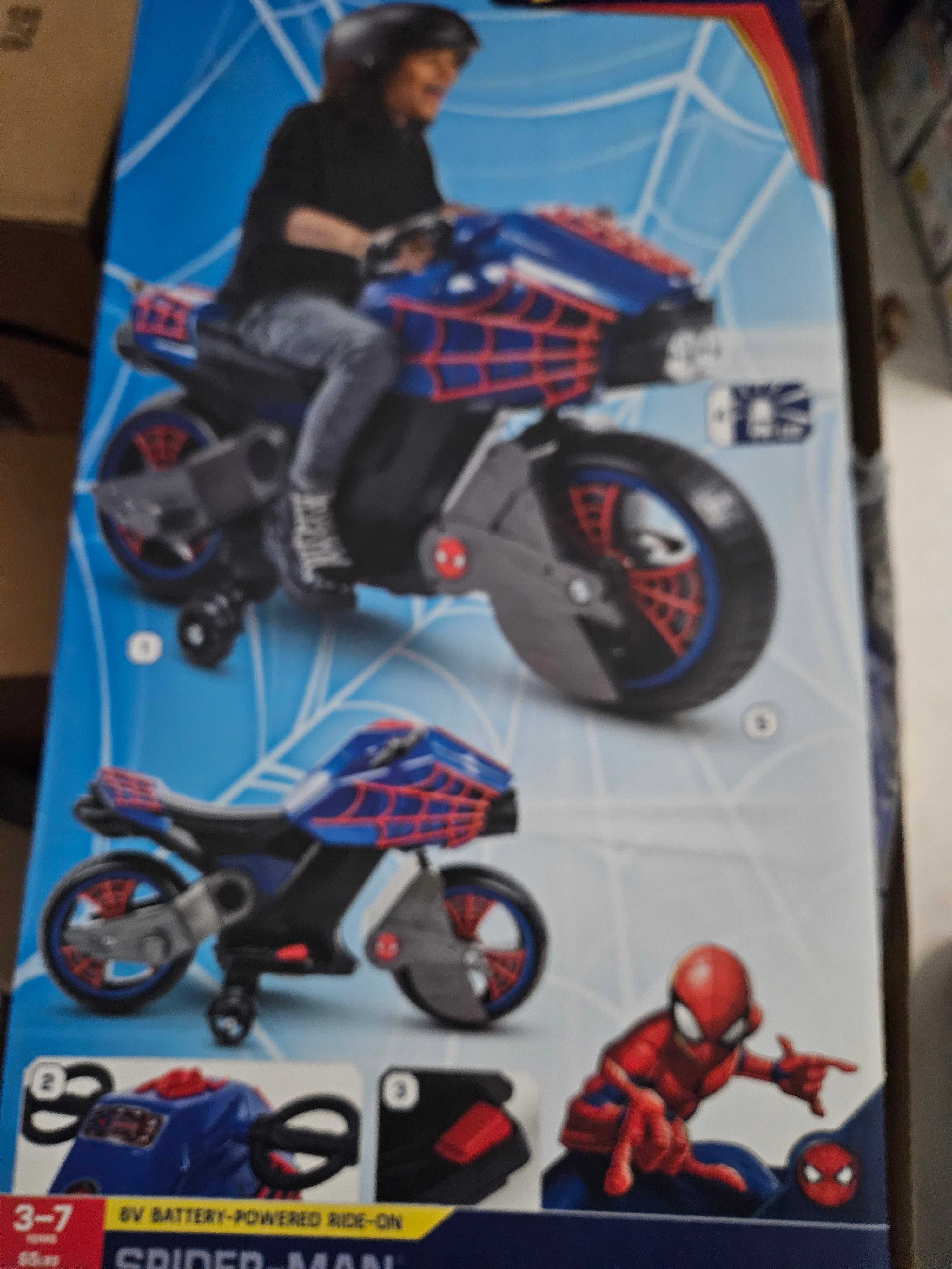 Huffy spiderman online motorcycle