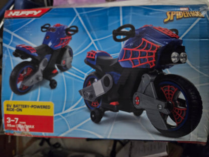 Marvel Spider-Man 6V Battery Powered Motorcycle Ride-on Toy for Boys, by Huffy