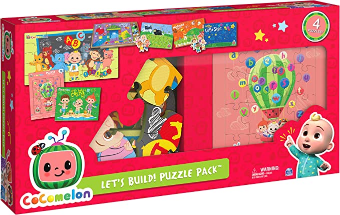 CoComelon, 7-Pack Jigsaw Puzzle Mega Bundle Includes Foam Wood Inlay Puzzles