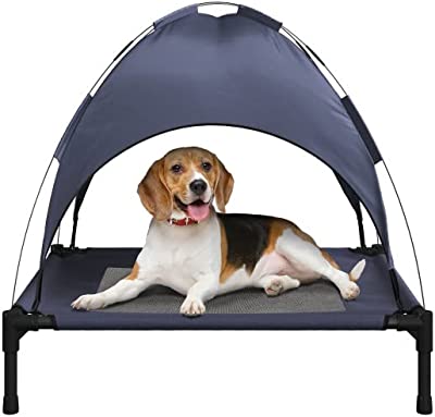 Petmaker Elevated Dog Bed with Canopy 30x24